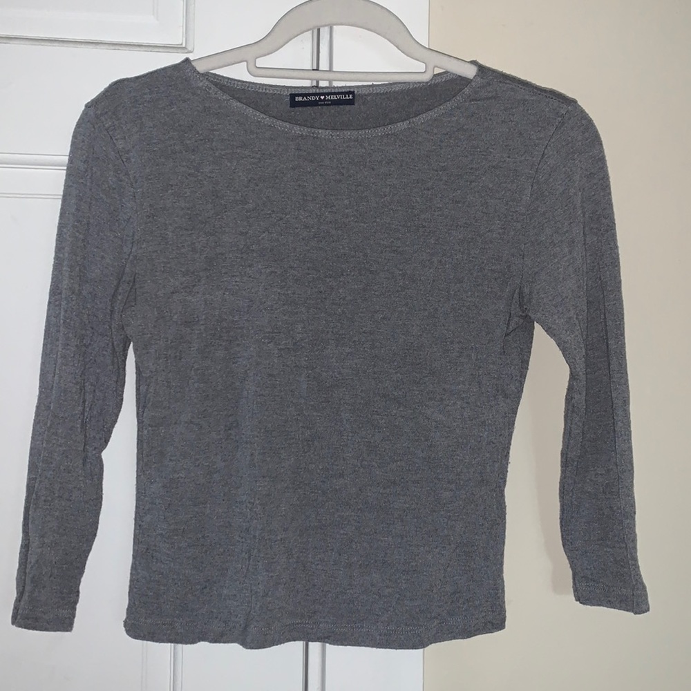 Brandy Melville 3/4 Length Crop Top